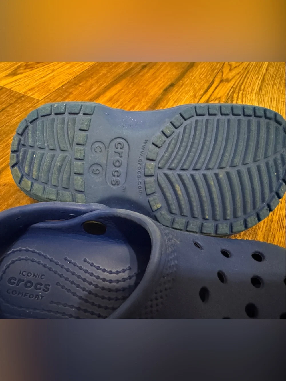 CROCS Kids Royal Blue Classic Clog Sandals